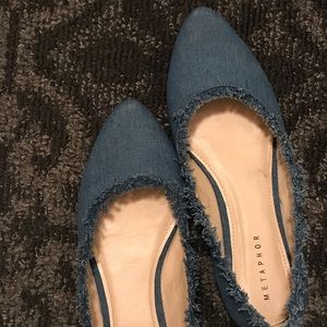 Denim flats